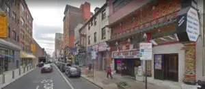 Race street in Chinatown, Phildelphia near workers' comp lawyer. 