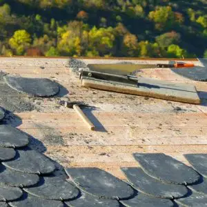 roof on the house of a commercial truck driver